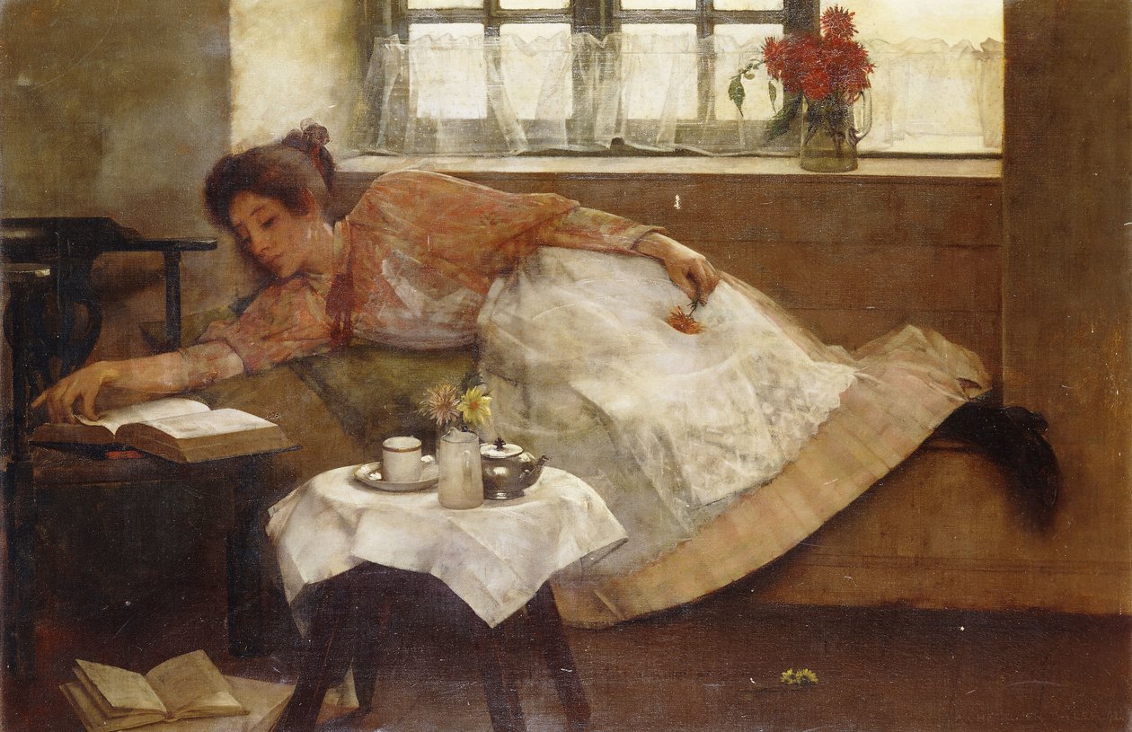 A Teatime Rest, 1892 av Albert Chevallier Tayler