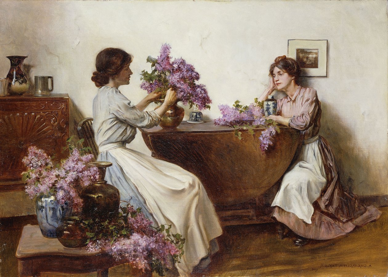 Arrangera lila, 1906 av Albert Chevallier Tayler