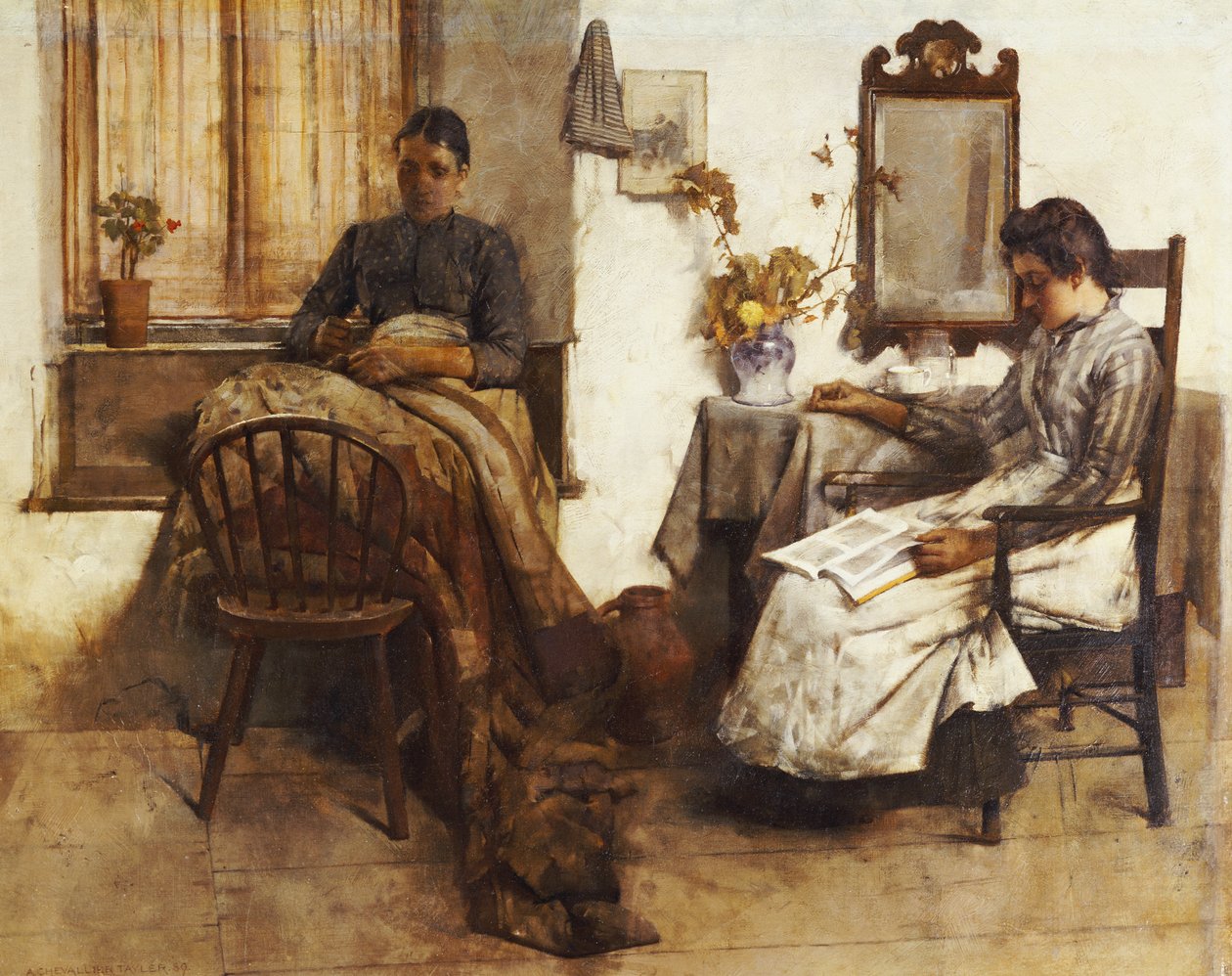 Stilla stunder, 1889 av Albert Chevallier Tayler