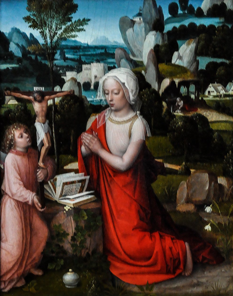 Magdalena i ett landskap av Albert Cornelis