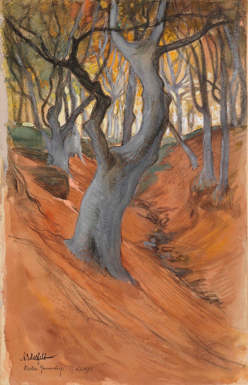 Boks skog av Albert Edelfelt