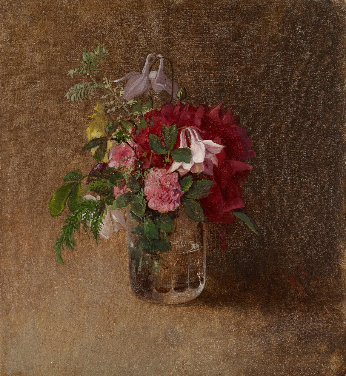 Blommor i ett glas av Albert Edelfelt