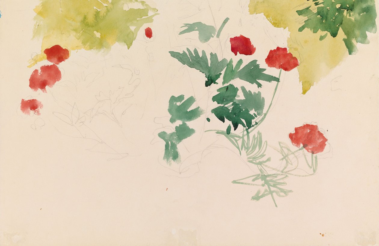 Geranier av Albert Edelfelt