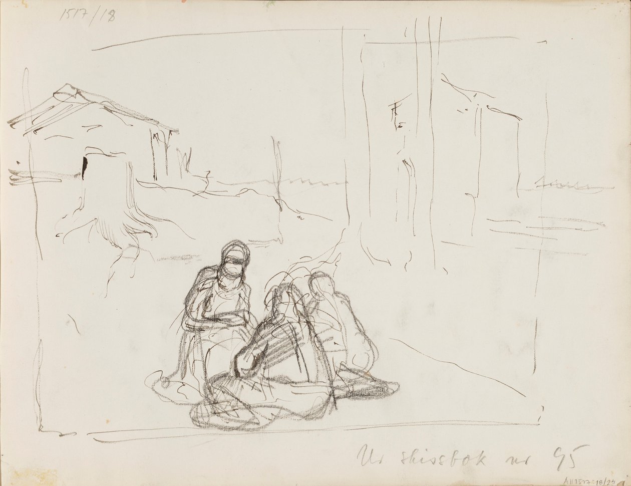 Karaktärsskisser i landskapet av Albert Edelfelt