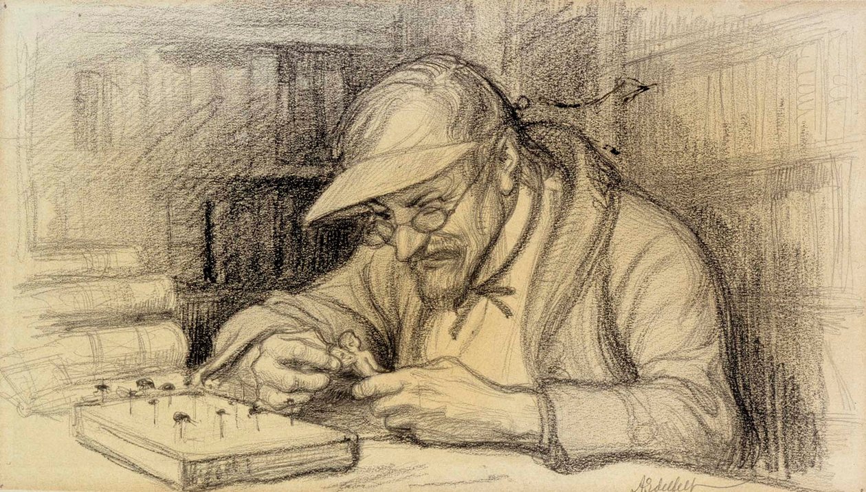 Illustration av det lilla geniet av Albert Edelfelt