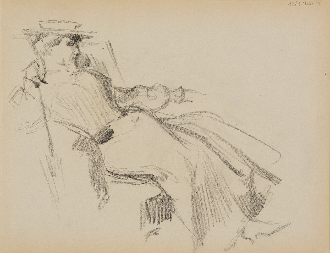 Sittande kvinna av Albert Edelfelt