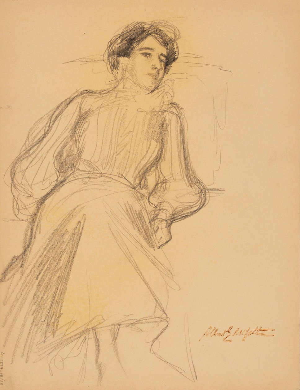 Sittande kvinna av Albert Edelfelt