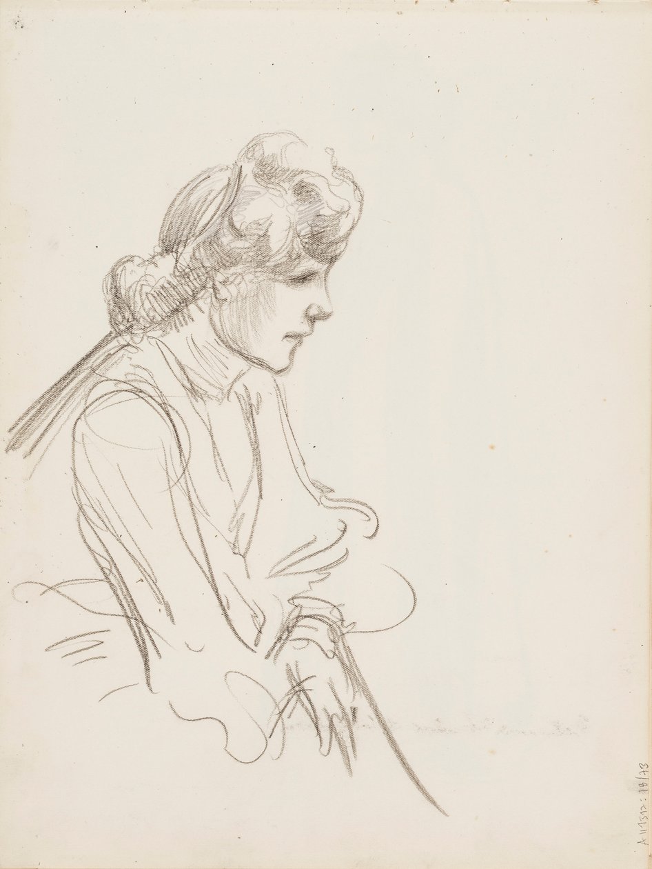 Sittande kvinna av Albert Edelfelt
