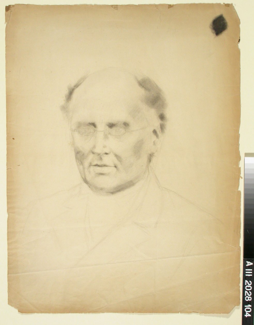 J. L. Runeberg, skiss till ett porträtt av Albert Edelfelt
