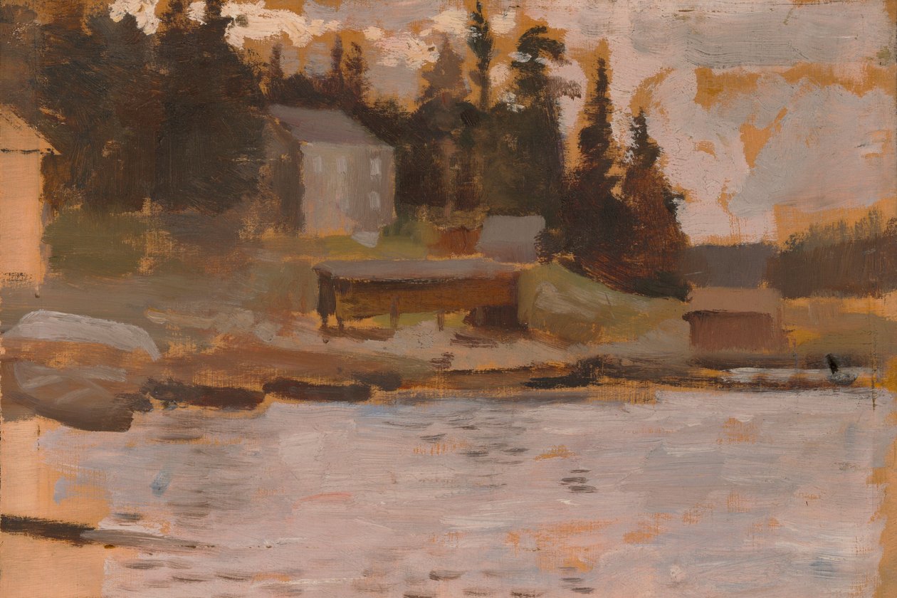 Landskapsskiss från Hamari av Albert Edelfelt