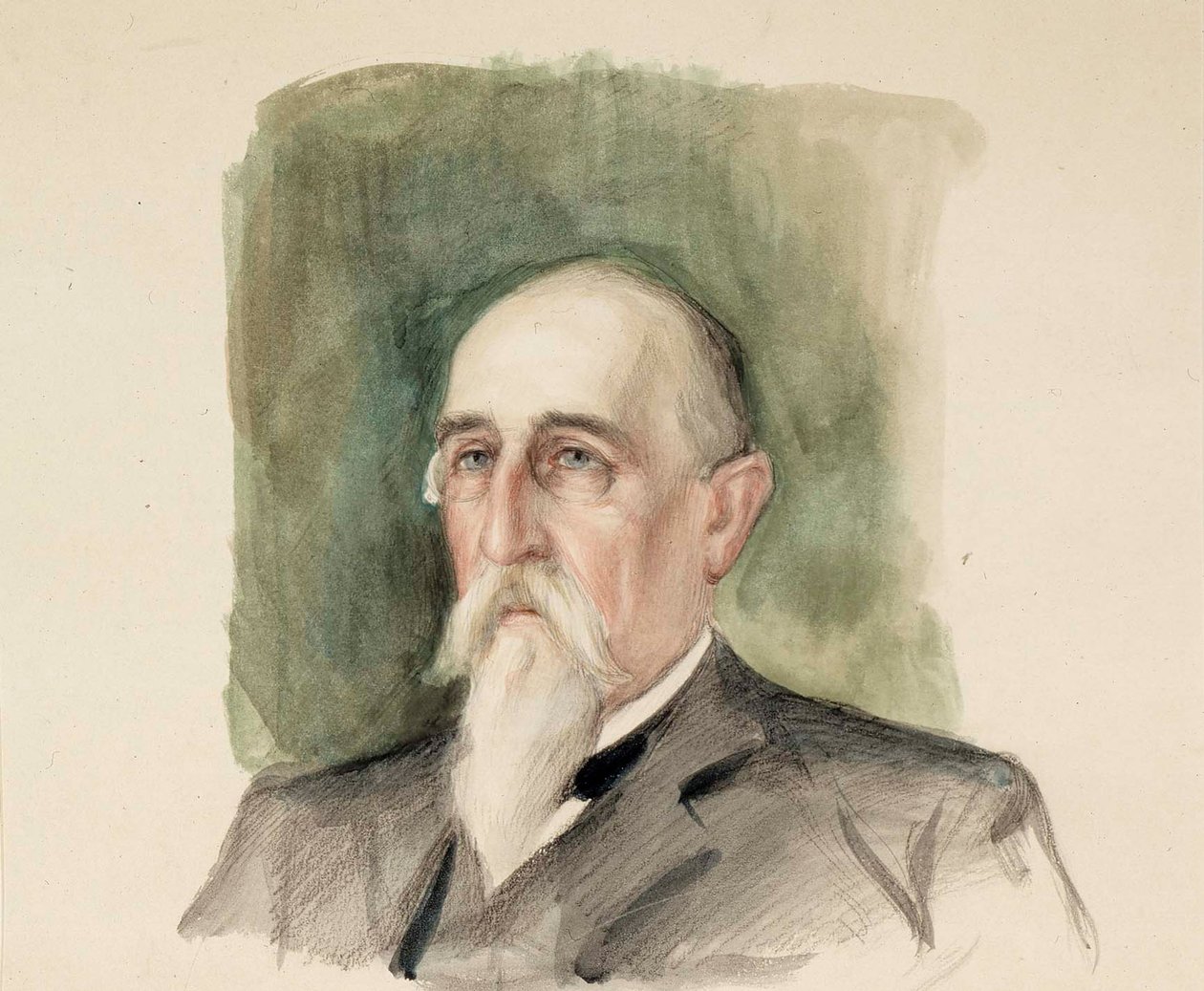 Leo Mechelin, porträttstudie av Albert Edelfelt