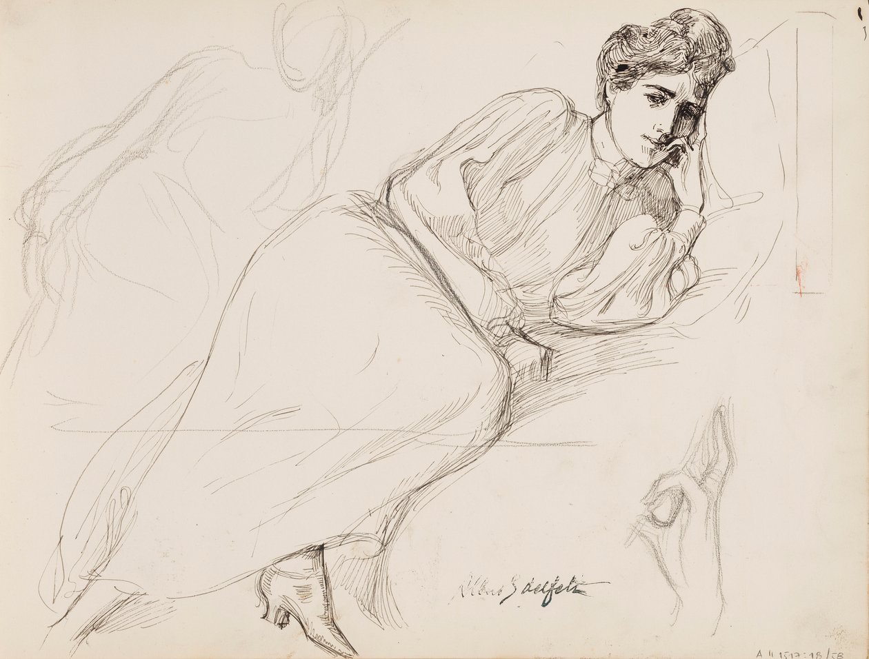 Vilande kvinna av Albert Edelfelt
