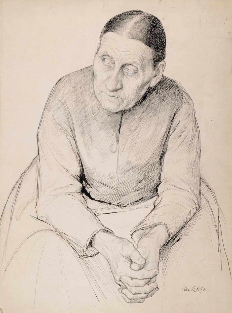 Gammal bondkvinna av Albert Edelfelt