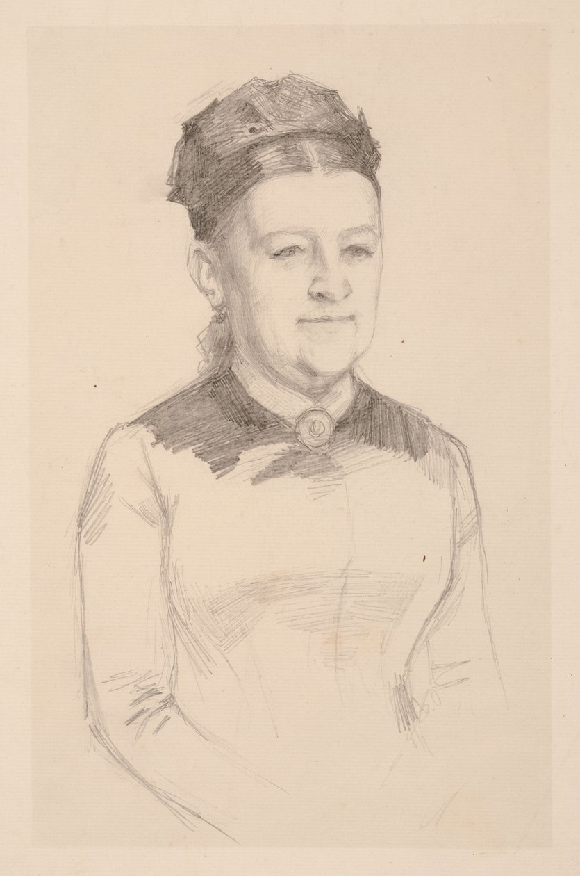 Porträttskiss av fru Anna Sinebrychoff av Albert Edelfelt