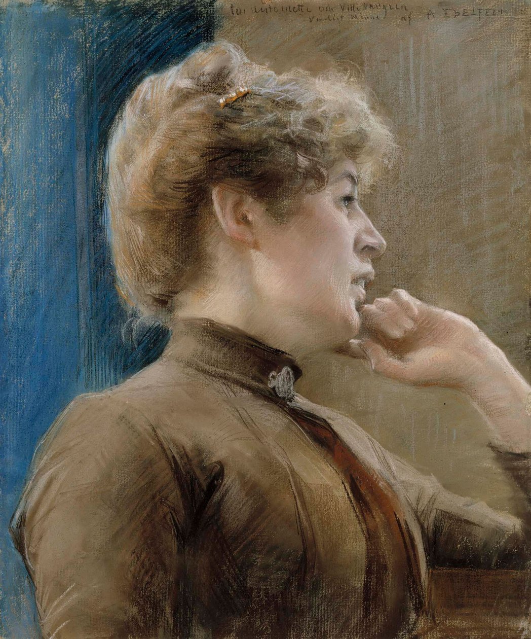 Porträtt av Antoinette Vallgren av Albert Edelfelt