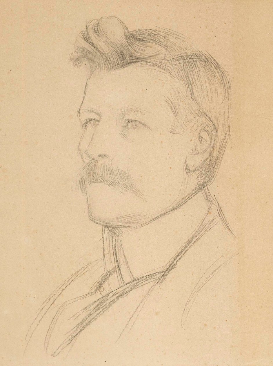 Porträtt av Emil Wikström, chef av Albert Edelfelt