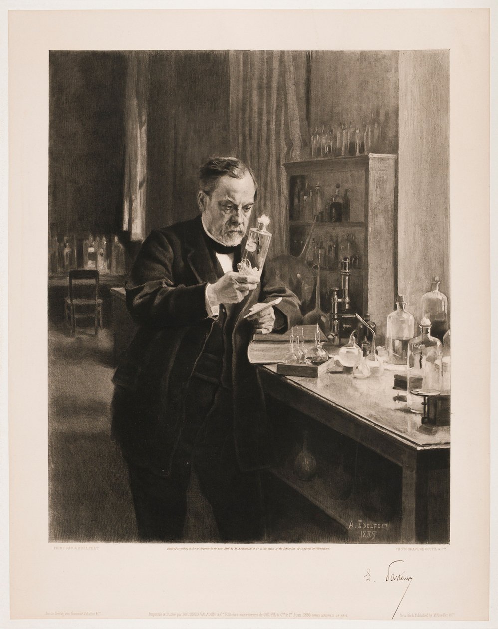 Porträtt av Louis Pasteur av Albert Edelfelt