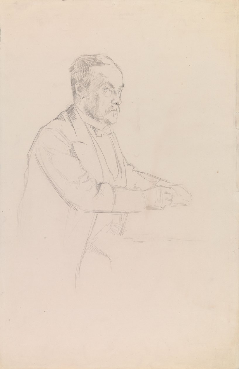 Porträtt av Louis Pasteur, skiss av Albert Edelfelt