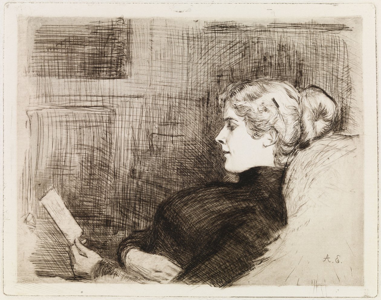 Porträtt av Marie Hagelstam (av Heiroth) av Albert Edelfelt