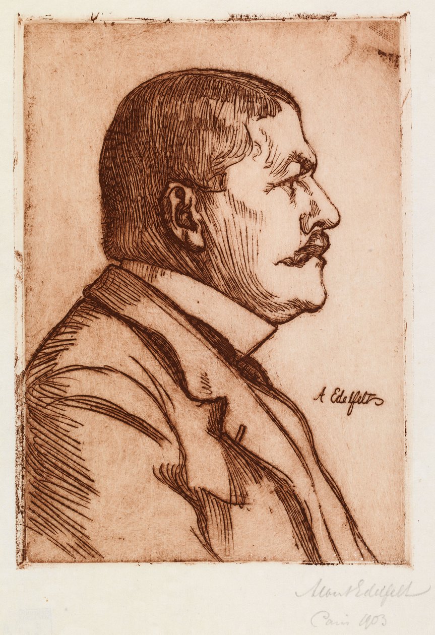 Porträtt av ministern Jean-Baptiste Pasteur av Albert Edelfelt