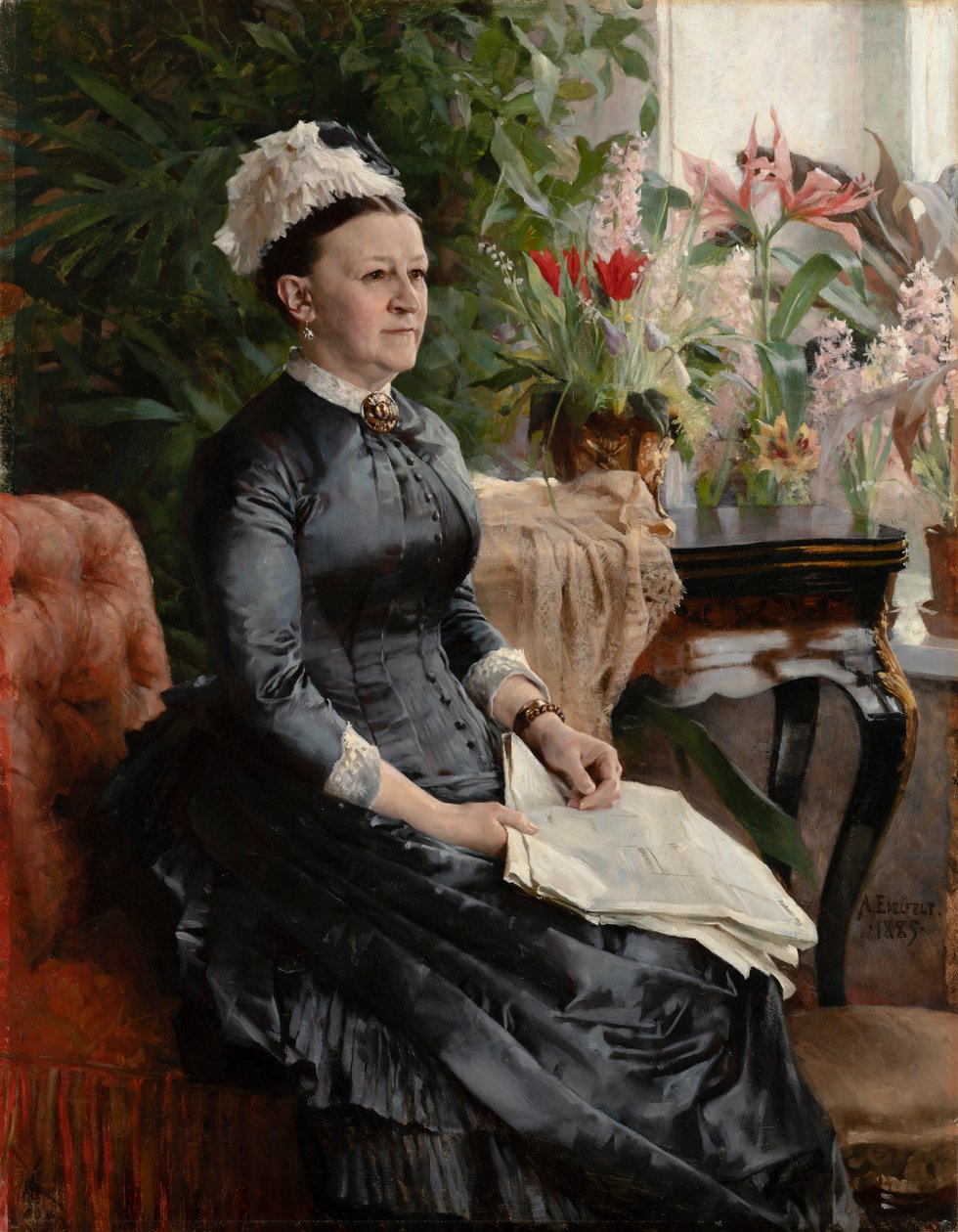 Porträtt av fru Anna Sinebrychoff av Albert Edelfelt