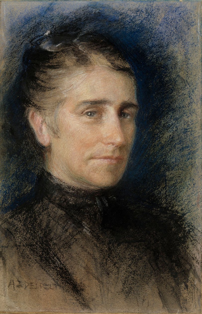 Porträtt av fru Emilie Krohn av Albert Edelfelt