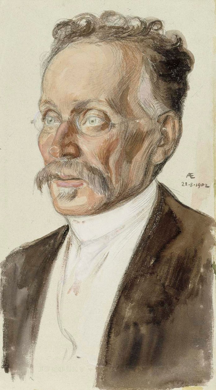 Porträtt av professor J. W. Runeberg av Albert Edelfelt