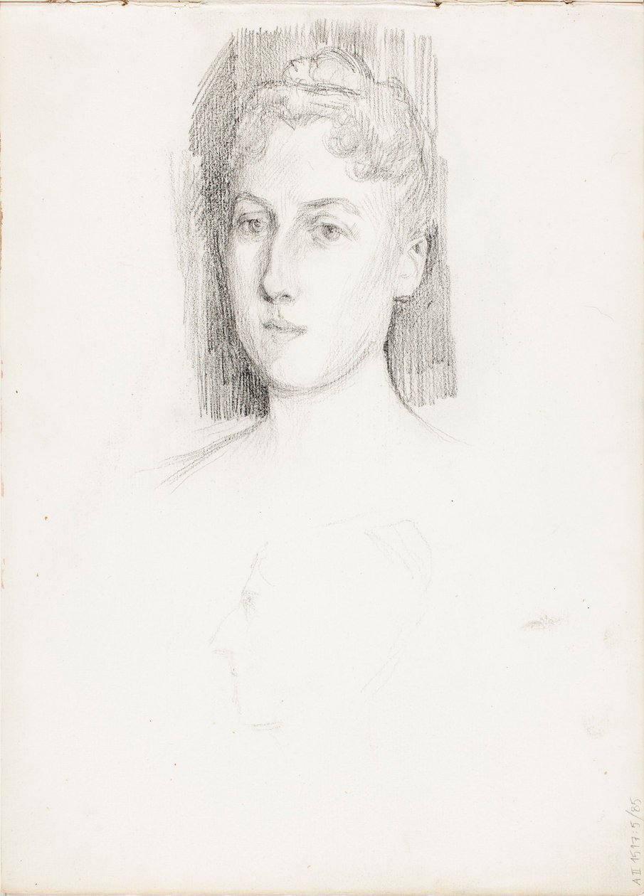 Porträtt av en kvinna av Albert Edelfelt
