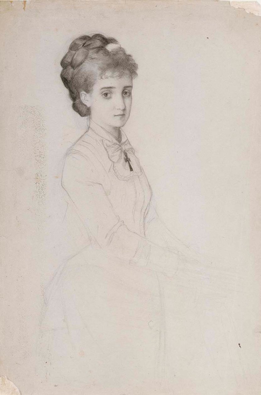 Porträtt av en stående kvinna av Albert Edelfelt