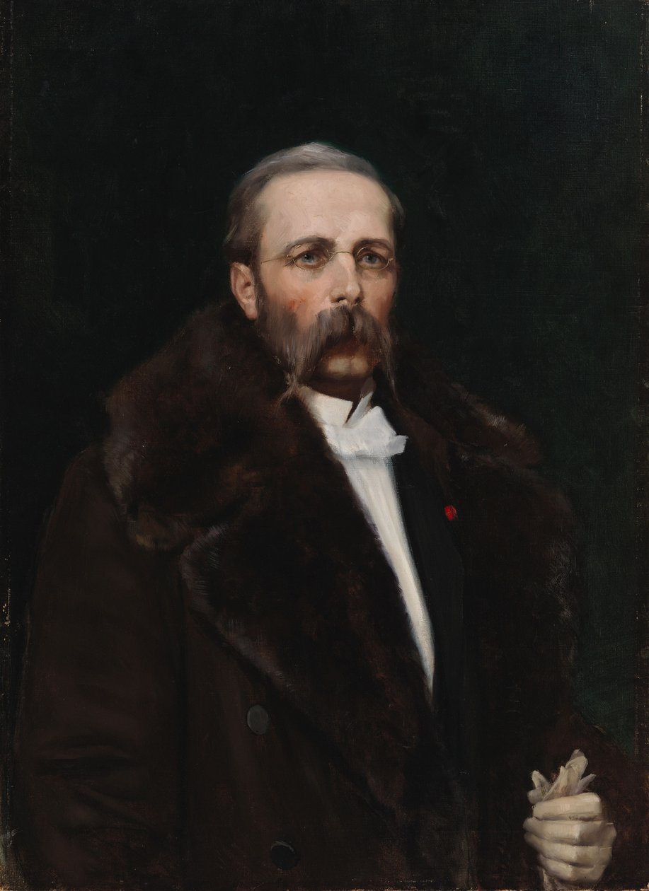 Porträtt av konstnärens far, generaldirektör Carl Albert Edelfelt av Albert Edelfelt