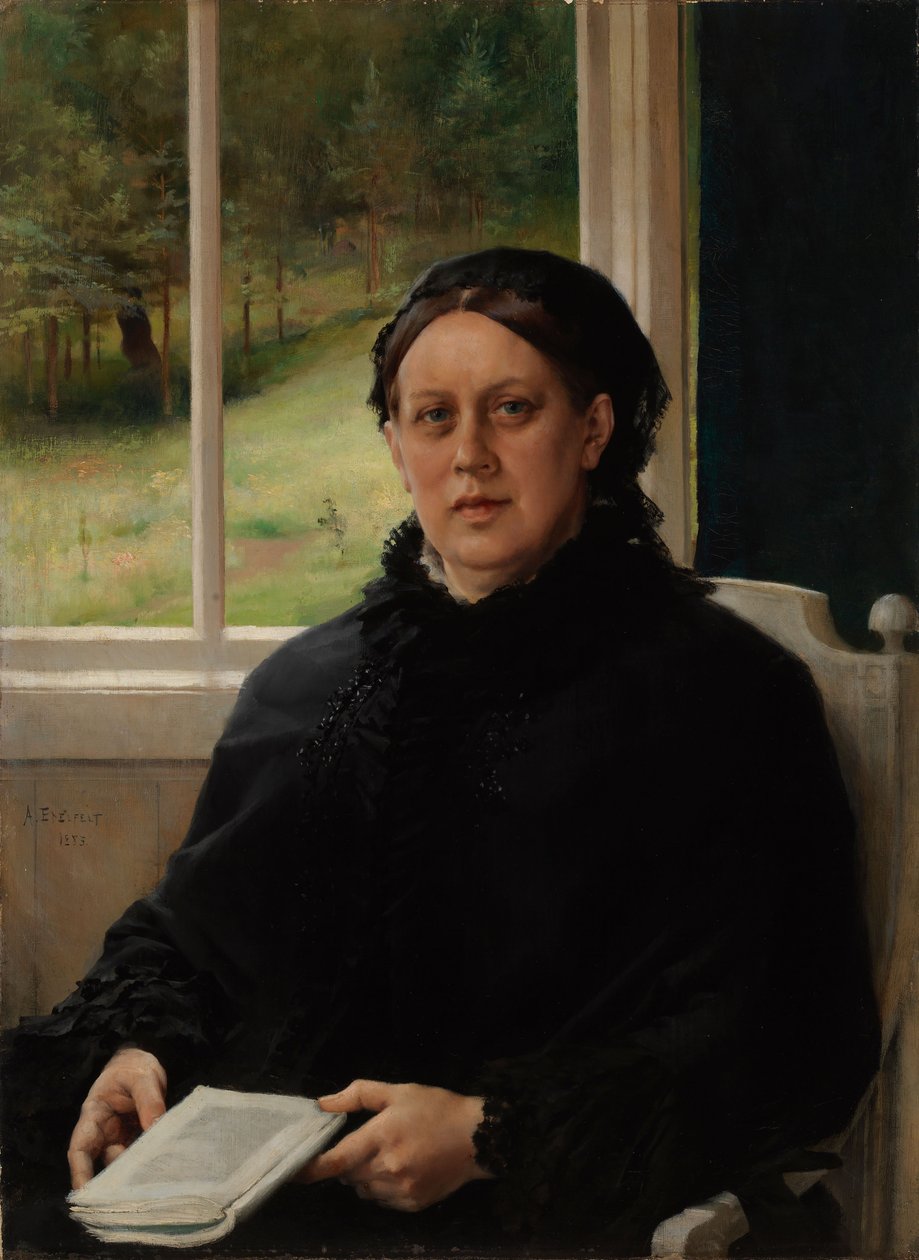 Porträtt av konstnärens mor, Alexandra Edelfelt av Albert Edelfelt
