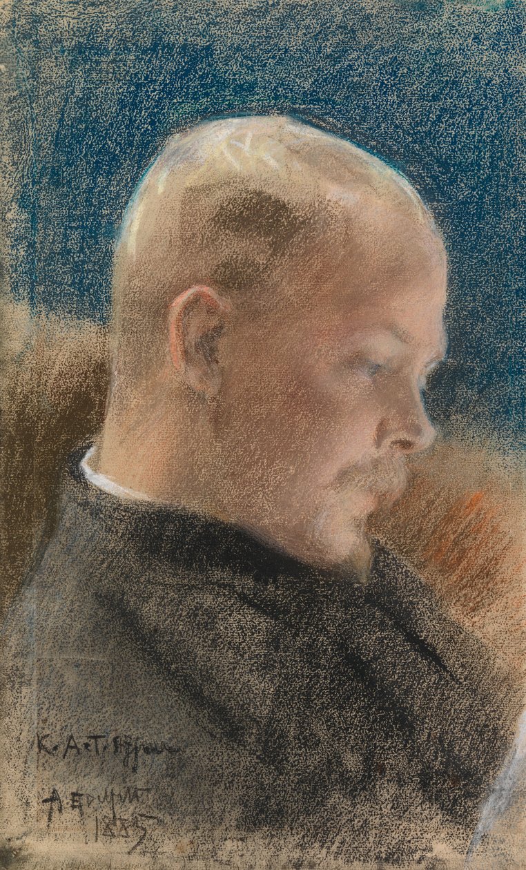 Porträtt av författaren Karl A. Tavaststjerna av Albert Edelfelt