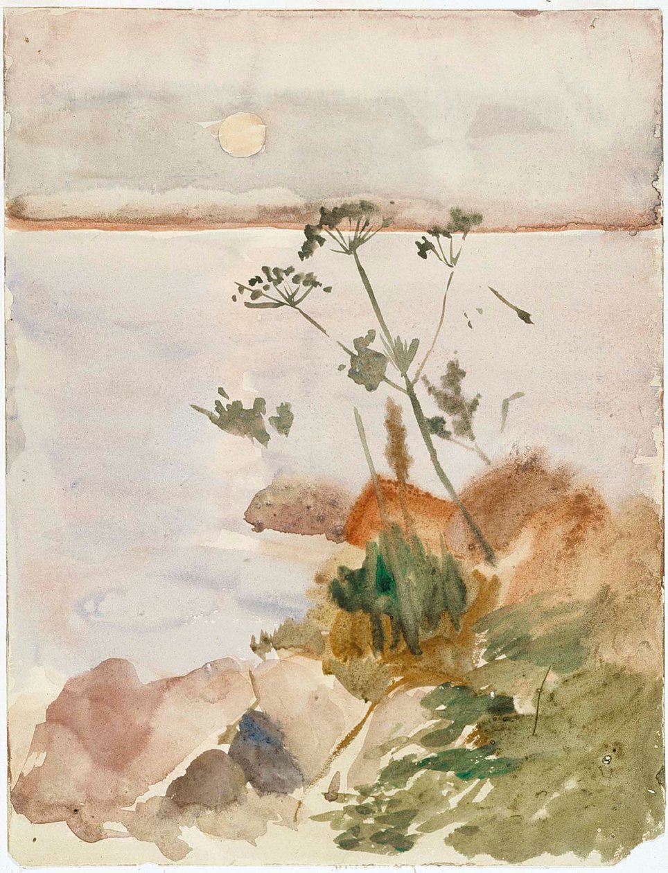 Havskust i månsken av Albert Edelfelt