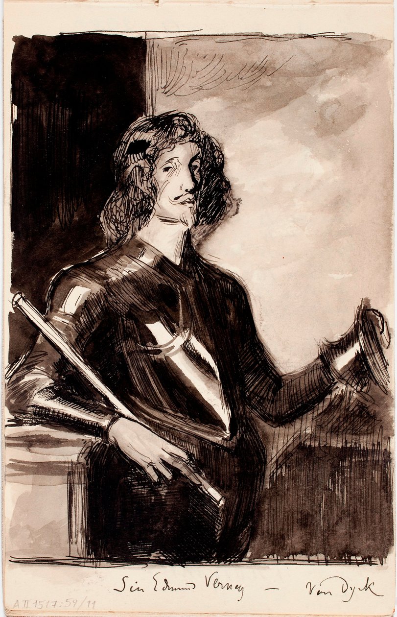 Sir Edmund Verney, kopia efter Anthony van Dyck av Albert Edelfelt