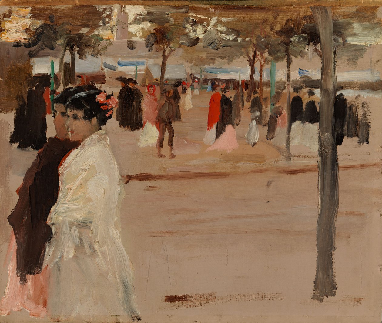 Studie till vägen längs stranden, Sevilla av Albert Edelfelt