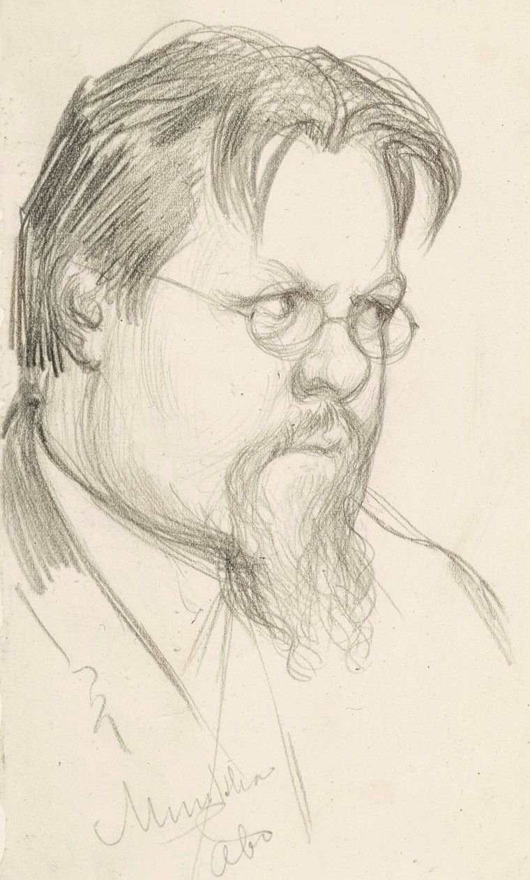 Konstnären Elias Muukka av Albert Edelfelt