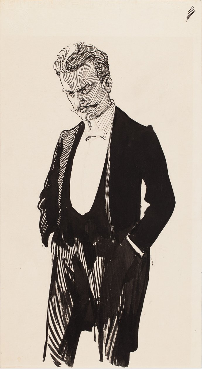 Kompositören Jean Sibelius av Albert Edelfelt
