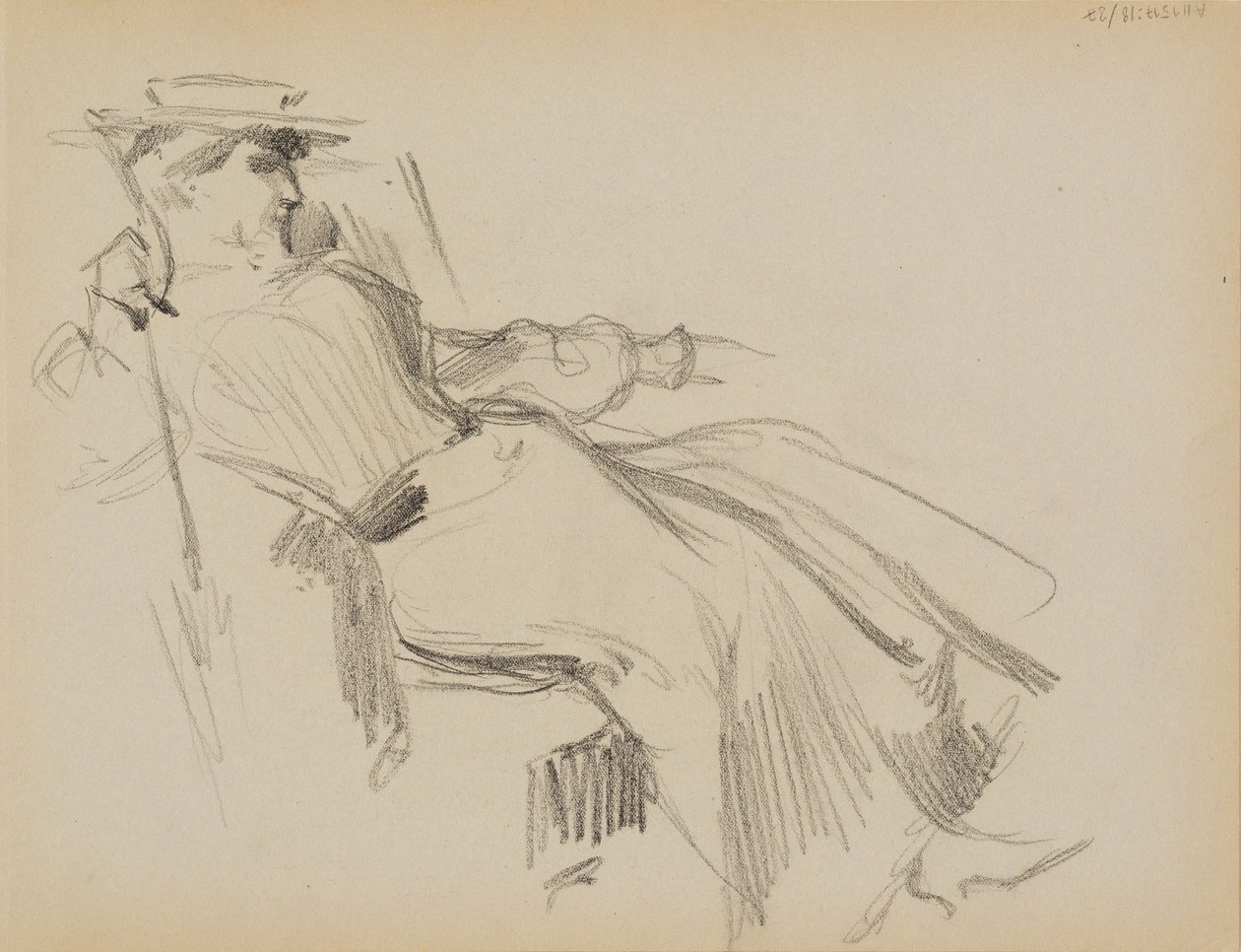 Sittande kvinna av Albert Edelfelt