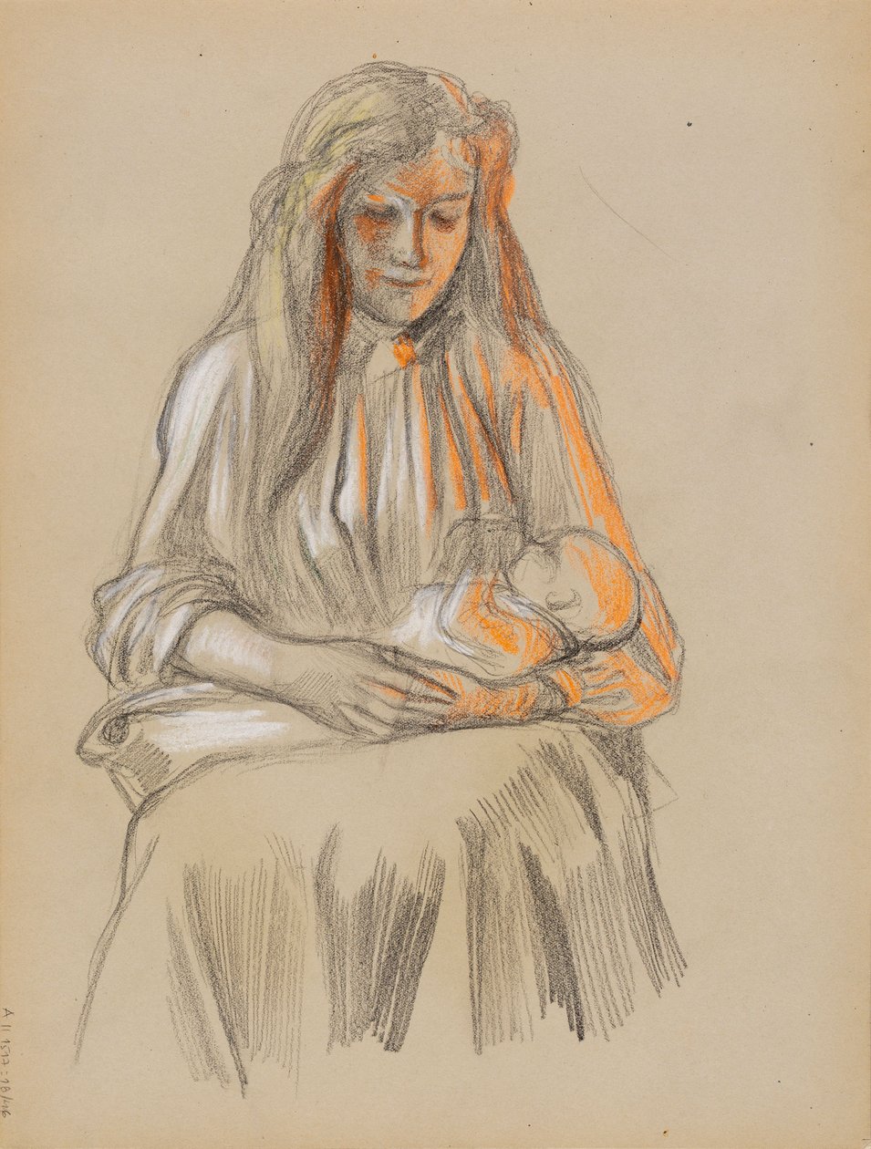 Mor och barn av Albert Edelfelt