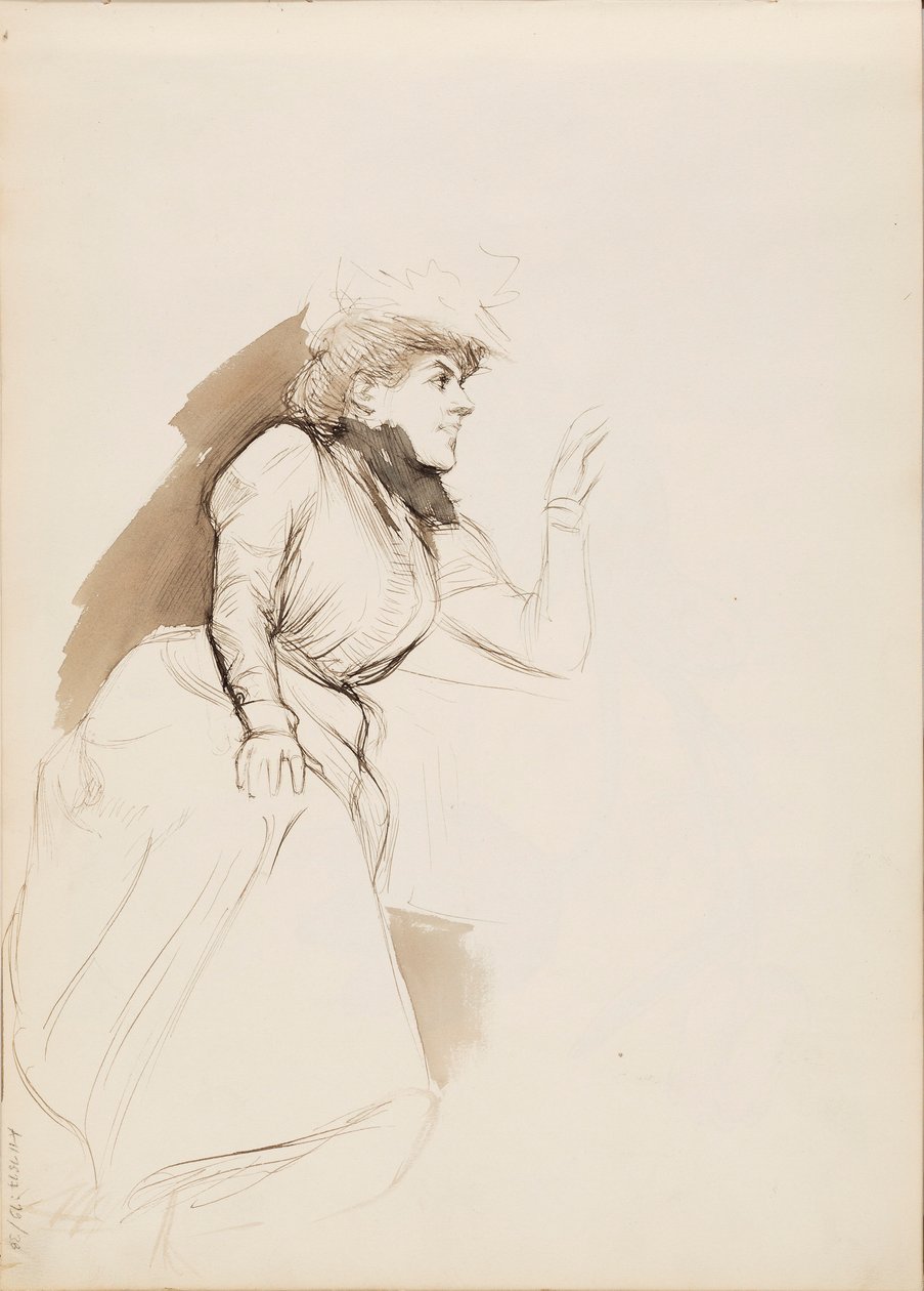 Sittande kvinna (Aino Ackté) av Albert Edelfelt