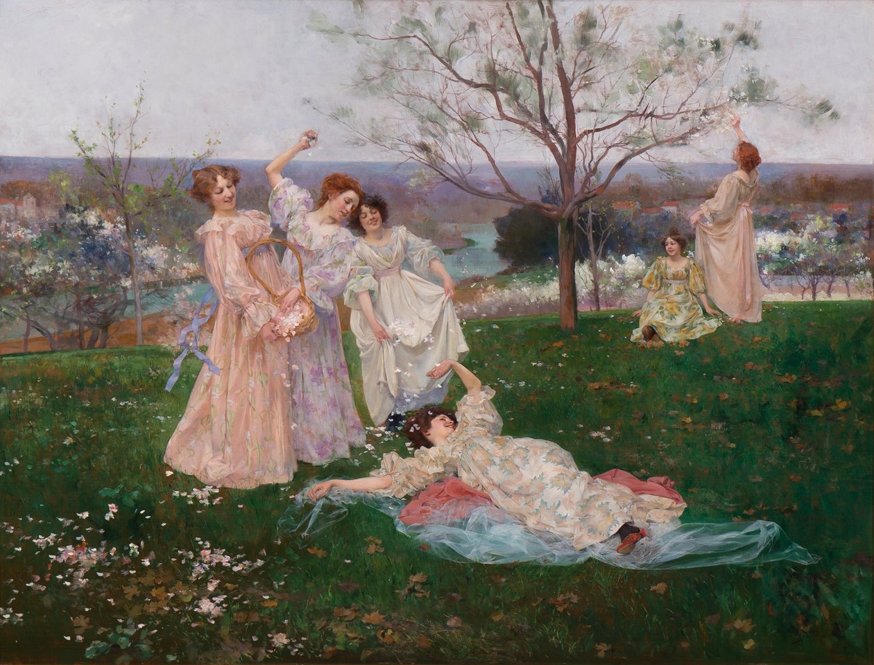 Vårblommor, c.1897 av Albert Emile Artigue