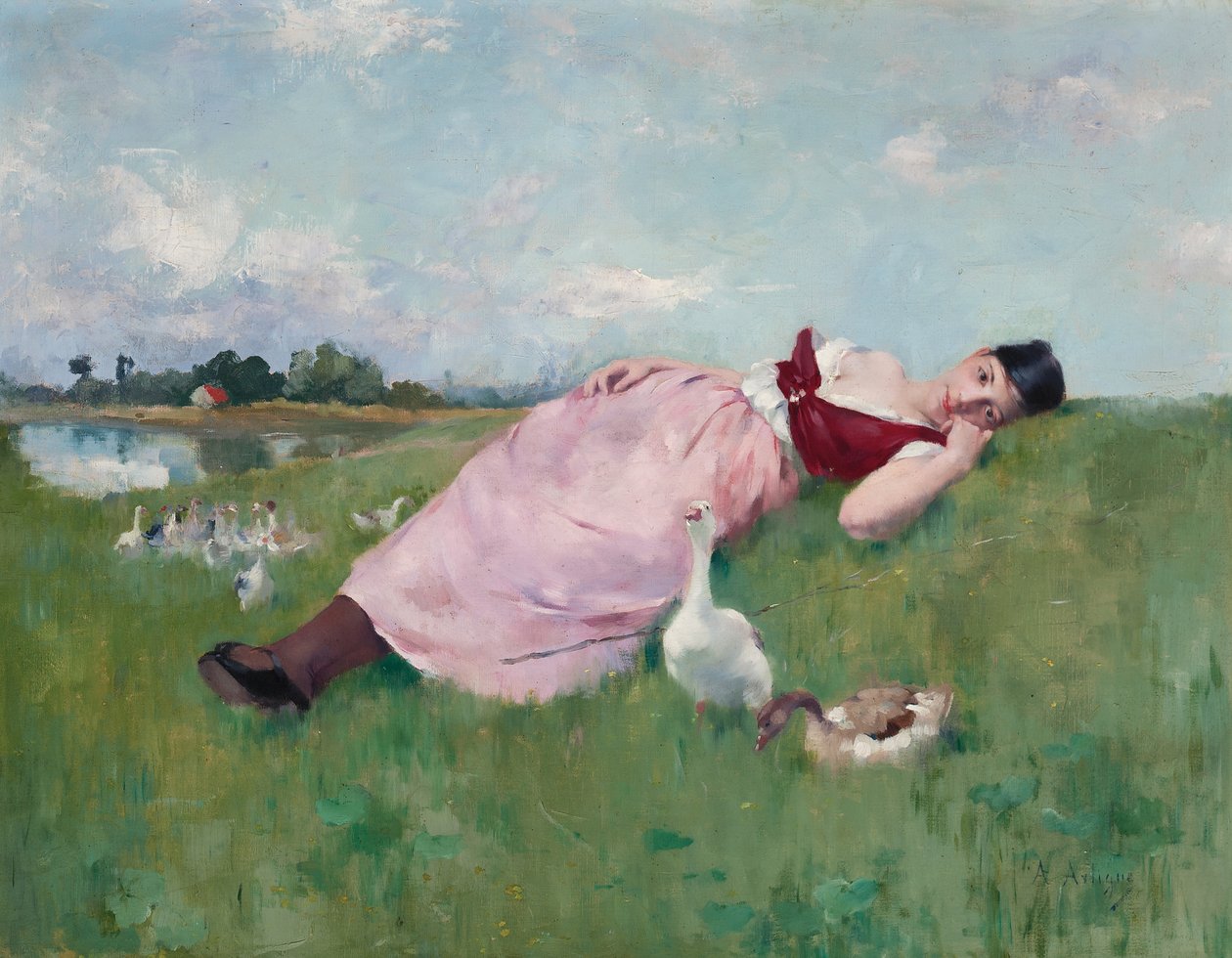 Gåsflickan av Albert Emile Artigue