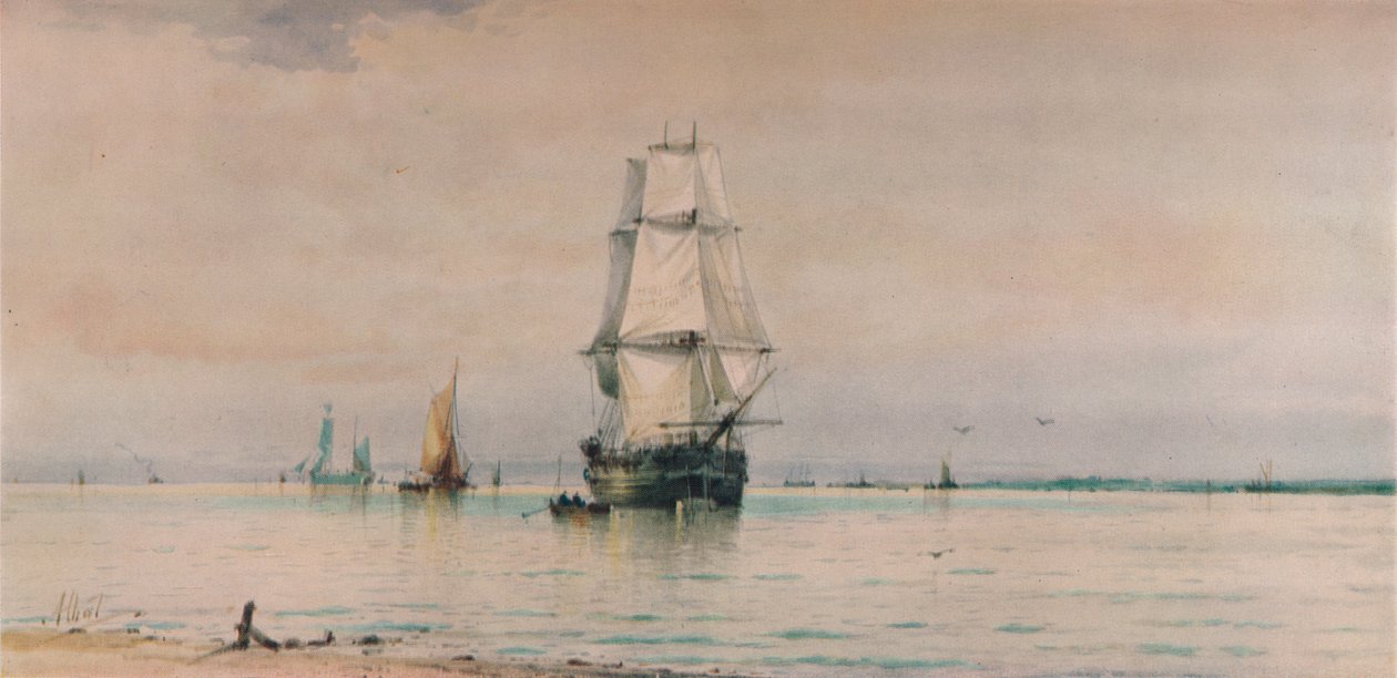 Havsbild, c1896 av Albert Ernest Markes