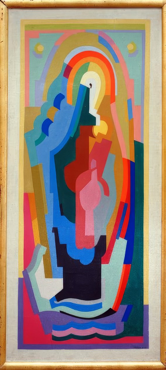 Den heliga jungfrun i en halo av Albert Gleizes