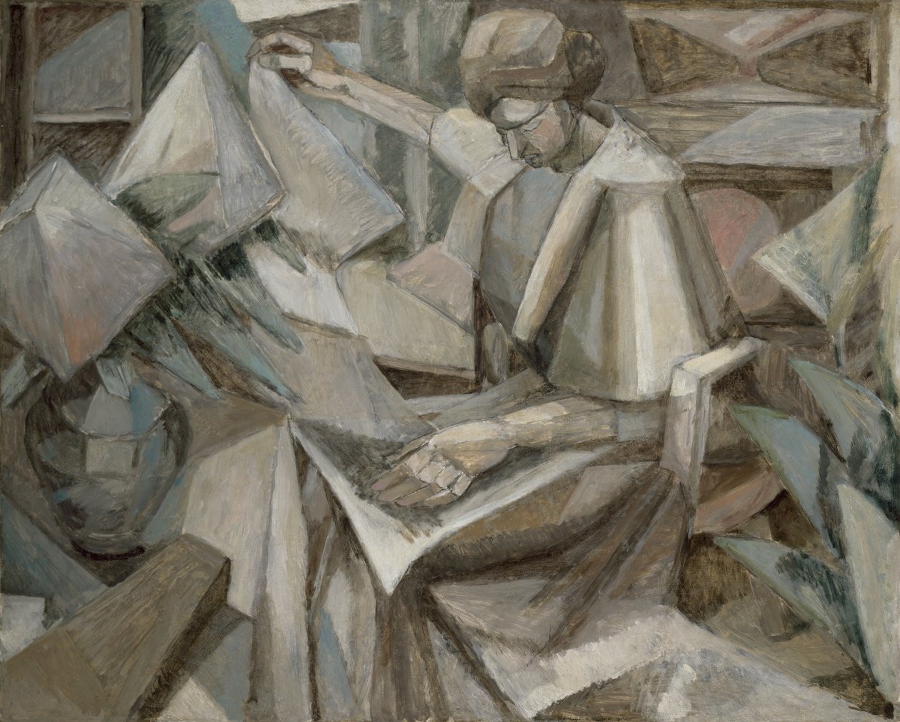 Kvinna med Phlox av Albert Gleizes