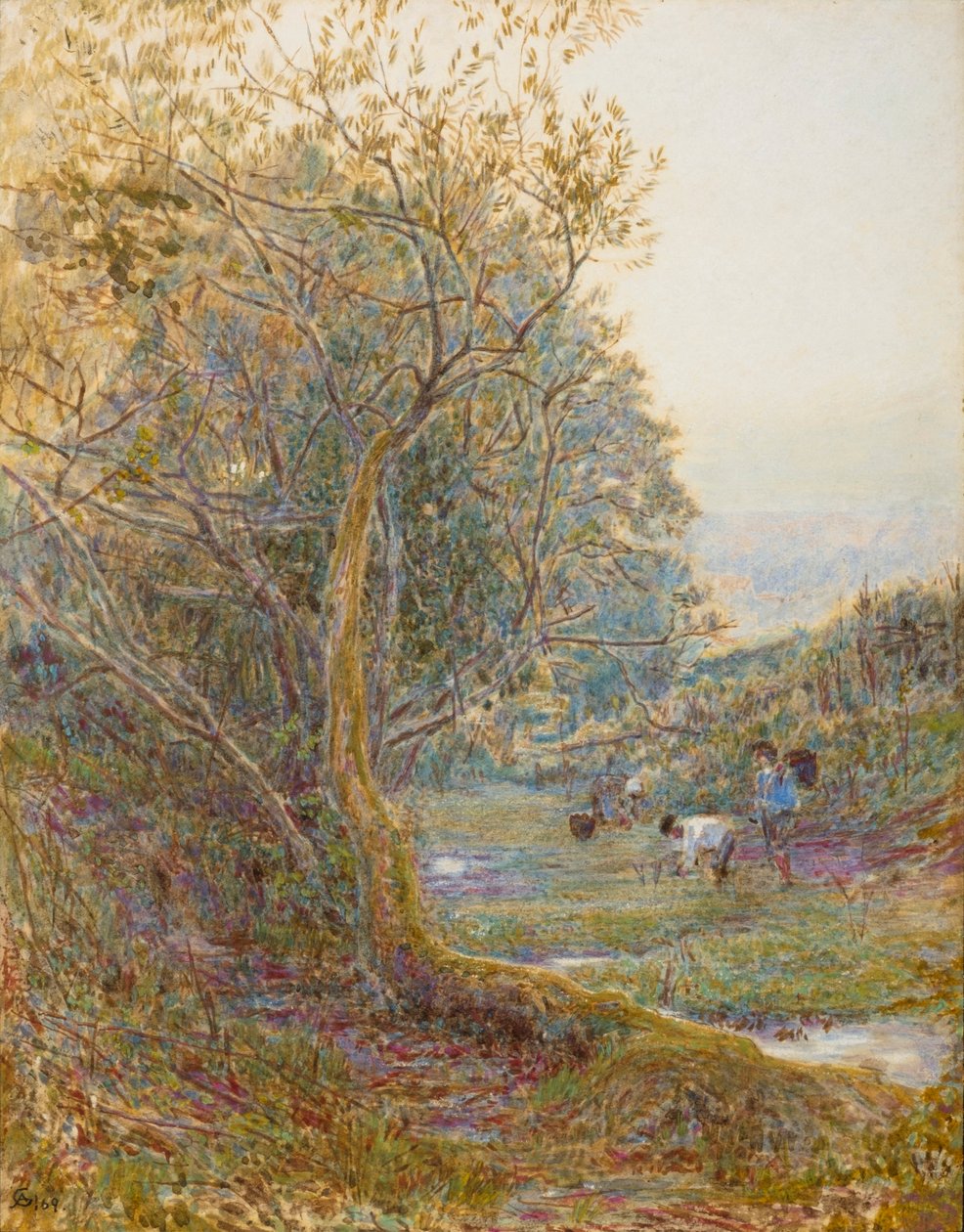 A Devonshire Lane av Albert Goodwin