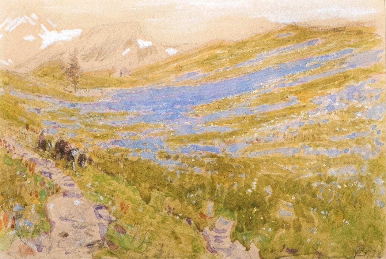 En utsikt över Alperna av Albert Goodwin
