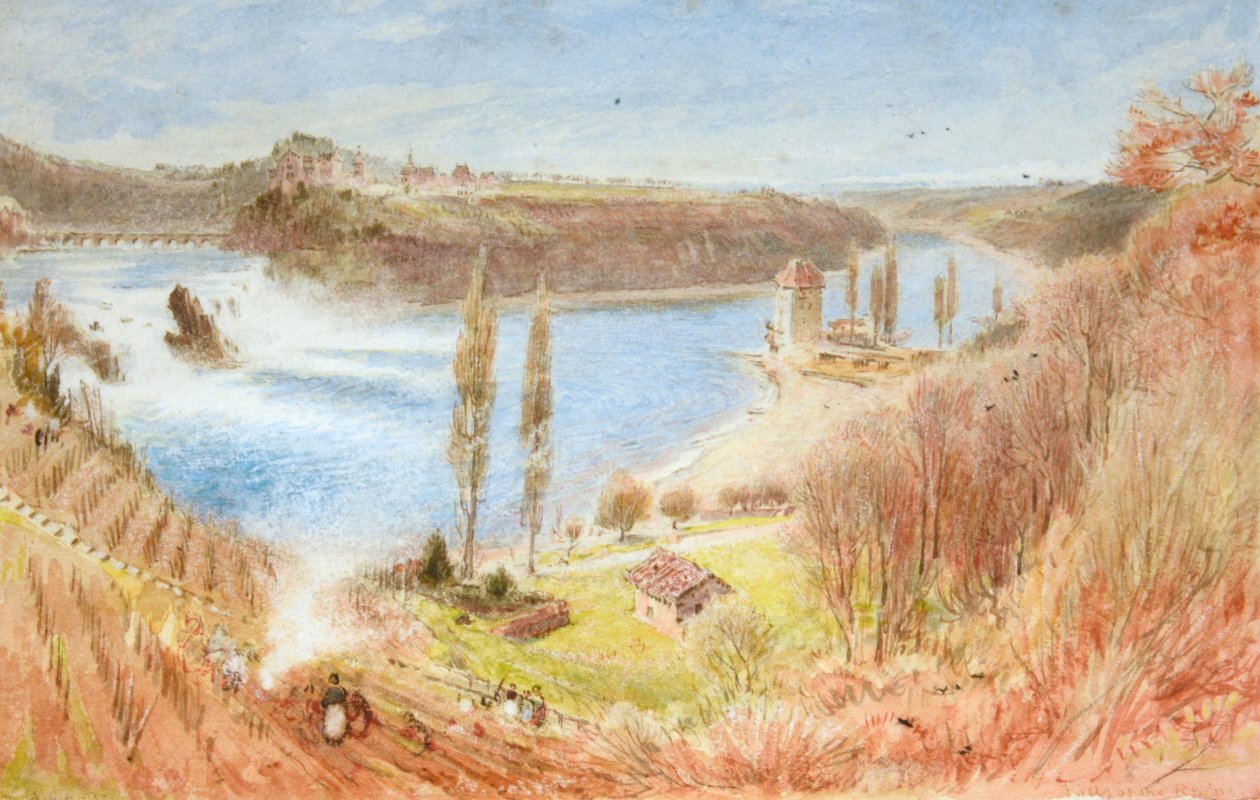 Fall vid floden Rhen av Albert Goodwin