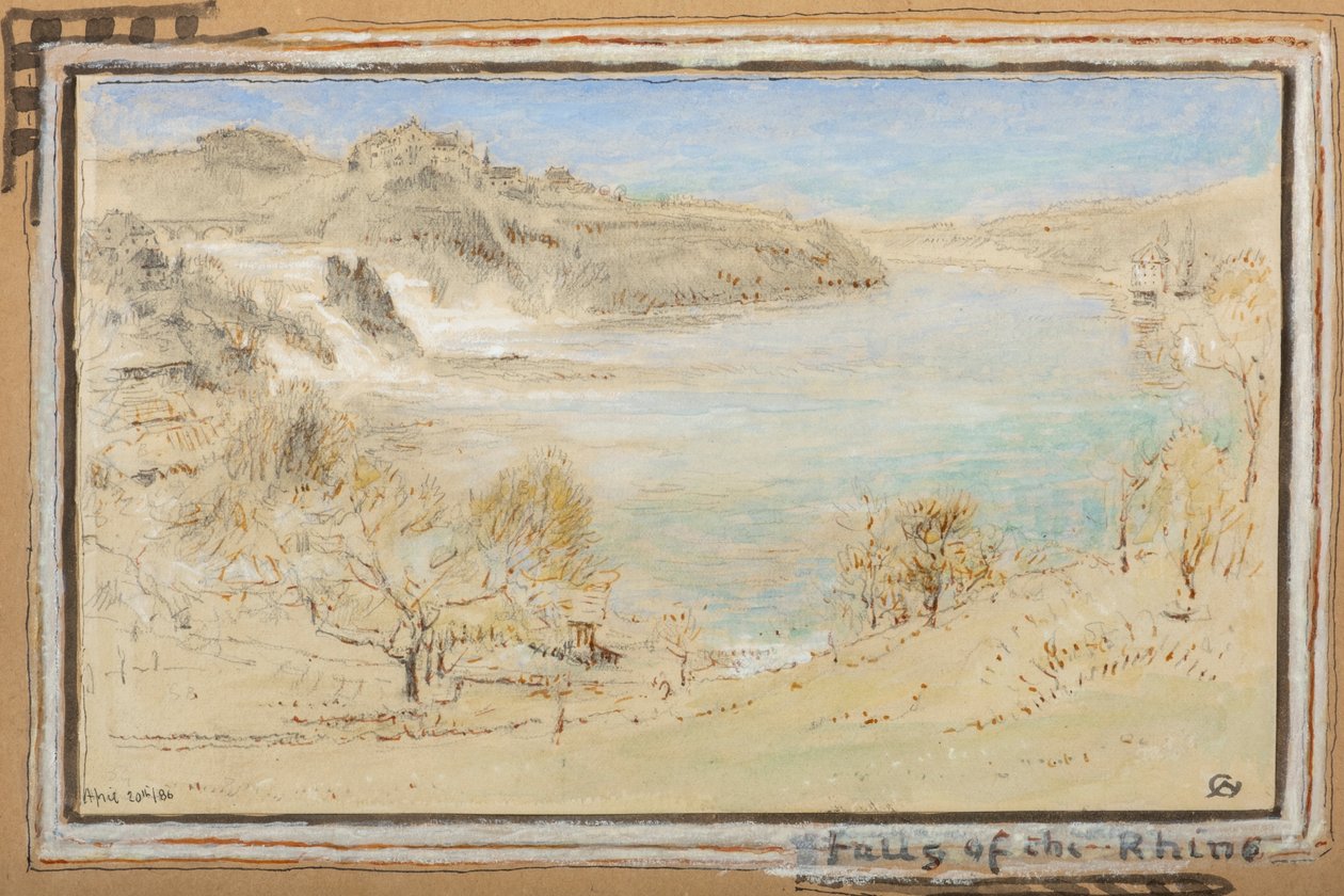 Fall vid floden Rhen av Albert Goodwin