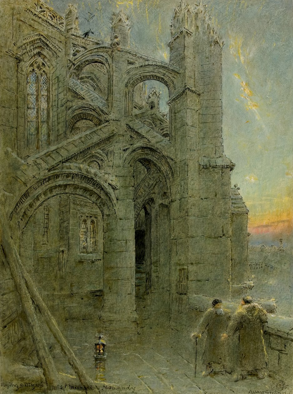 Flygande strävpelare av Albert Goodwin